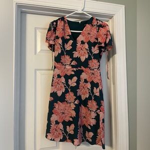 J. Crew Mercantile pink and green dress